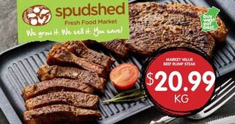 Spudshed Market value beef rump steak offer