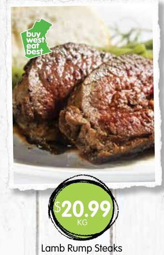 Spudshed Lamb rump steaks offer