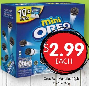 Spudshed Oreo mini varieties 10pk offer