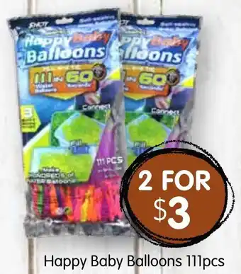 Spudshed Happy baby ballons 111pcs offer