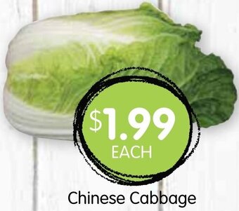 Spudshed Chinese cabbage offer