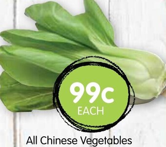 Spudshed All Chinese vegetables offer
