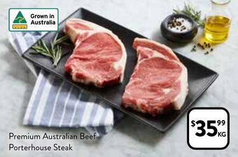 Foodworks Premium Australian beef porterhouse steak offer