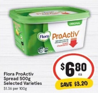 IGA Flora proactiv spread 500g offer
