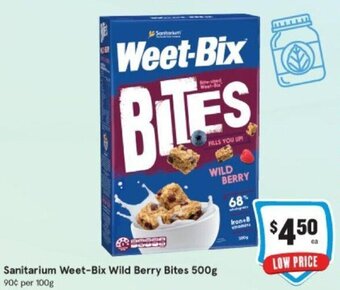 IGA Sanitarium weet-bix wild berry bites 500g offer