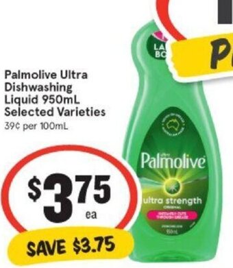 IGA Palmolive ultra dishwashing liquid 950ml offer