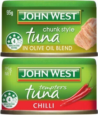 Coles John West Tuna Tempters 90g-95g offer