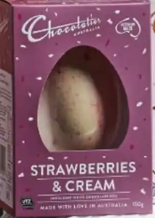 Strawberry Cream Egg 150g
