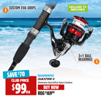 Anaconda Shimano quickfire spin combo offer