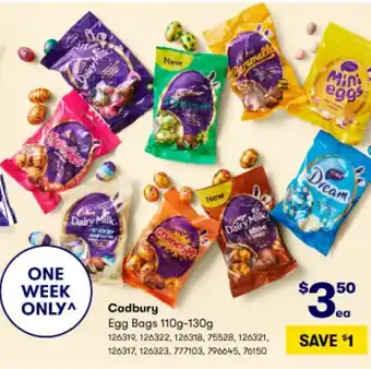 Cadbury Egg Bags 110g-130g