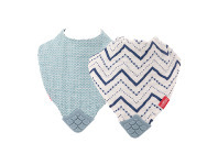 Chemist Warehouse Nûby Muslin Bandana Bib with Teething Corner Girl 2 Pack offer