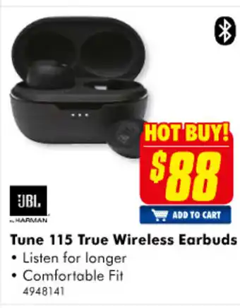 The Good Guys JBL - Tune 115 True Wireless Earbuds - 4948141 offer