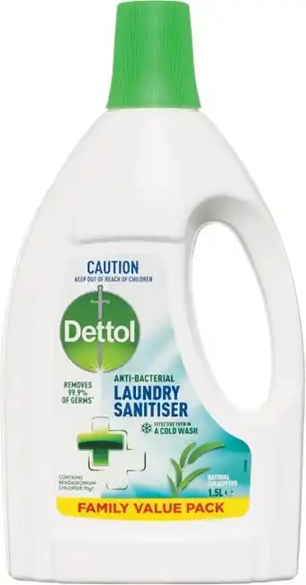Woolworths Dettol Antibacterial Laundry Sanitiser 1.5 L offer