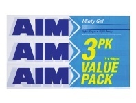 Aim Toothpaste Minty Gel Value 3 Pack