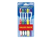 Health & Beauty Toothbrush 5 Value Pack