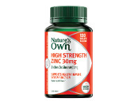 ePharmacy Nature's Own High Strength Zinc 30mg 120 Tablets offer