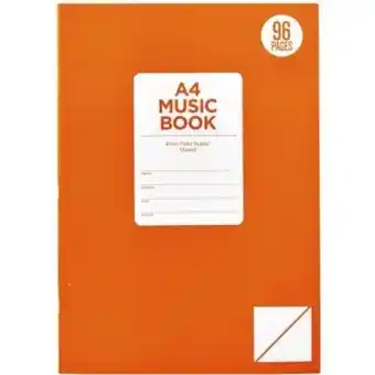 BIG W Brilliant basics 96-page a4 music book offer
