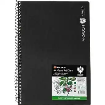 BIG W Micador 120-page visual diary a4 offer