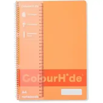 BIG W Colourhide 120-page a4 notebook - peach offer
