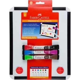 BIG W Faber castell bi-colour magnetic whiteboard set offer