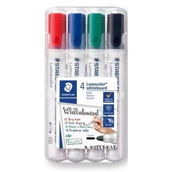 BIG W Staedtler lumocolor 4-pack whiteboard markers offer