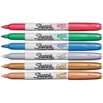 BIG W Sharpie 6-pack metallic permanent markers offer