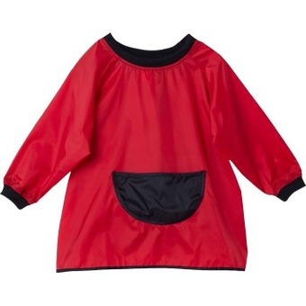 BIG W Brilliant basics art smock - red offer