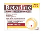 Chemist Warehouse Betadine Anaesthetic Lozenges Sugar Free Honey & Lemon 36 Lozenges offer