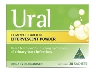 Chemist Warehouse Ural Effervescent Powder Lemon Flavour 28 Sachets offer