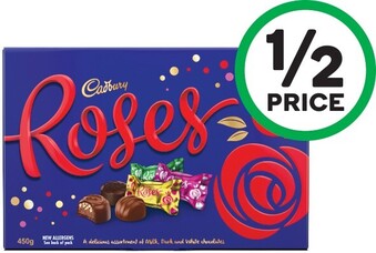 Woolworths Cadbury Roses 450g offer
