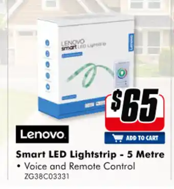 The Good Guys Lenovo - Smart LED Lightstrip - 5 Metre - ZG38C03331 offer