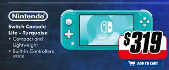 The Good Guys Nintendo Switch Console Lite - Turqouise - 99208 offer