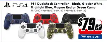 The Good Guys PS4 - Dual Shock Controller offer