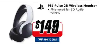 The Good Guys PS5 - Pulse 3D Wireless Headset - 9387800 offer