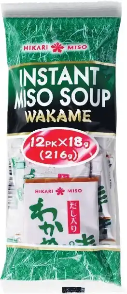 Woolworths Hikari Soup Instant Miso Wakame 216g offer