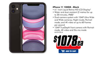 The Good Guys iPhone 11 128GB - Black offer