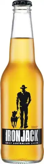 Woolworths Iron Jack Crisp Lager Bottles 24x330ml offer