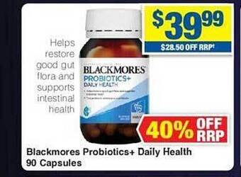 Blackmores probiotics + daily health