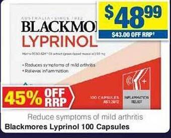 My Chemist Blackmores lyprinol offer