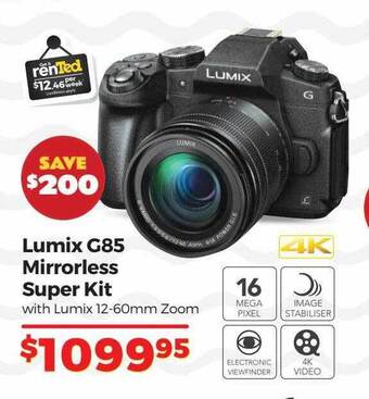 Teds Cameras Lumix g85 mirrorless super kit offer