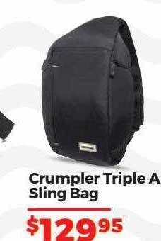 Teds Cameras Crumpler triple a sling bag offer