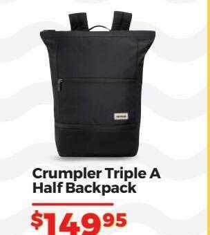 Teds Cameras Crumpler triple a half backpack offer