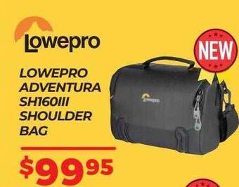 Teds Cameras Lowepro adventura sh160iii shoulder bag offer
