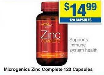 My Chemist Microgenics zinc complete offer