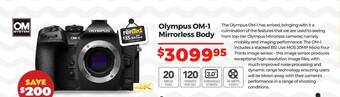 Teds Cameras Olympus om-1 mirrorless body offer