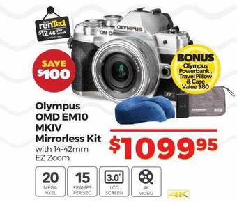 Teds Cameras Olympus omd em10 mkiv mirrorless kit offer