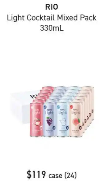 Dan Murphy's Light cocktail mixed pack 330ml offer