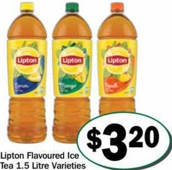 Lipton flavoured ice tea 1.5 Litre varieties