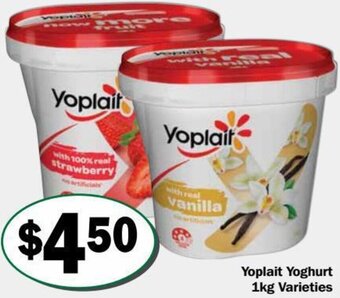 Friendly Grocer Yoplait yoghurt 1kg varieties offer