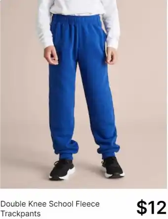 Target Double knee school fleece trackpants offer